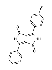 3-(4-bromophenyl)-6-phenylpyrrolo[3,4-c]pyrrole-1,4(2H,5H)-dione结构式