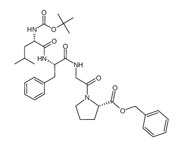 Boc-Leu-Phe-Gly-Pro-OBzl Structure