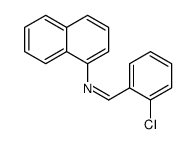 1-(2-chlorophenyl)-N-naphthalen-1-ylmethanimine结构式