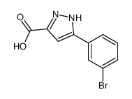 5-(3-BROMOPHENYL)-1H-PYRAZOLE-3-CARBOXYLIC ACID Structure