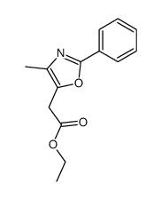 (4-Methyl-2-phenyloxazol-5-yl)-acetic acid ethyl ester structure