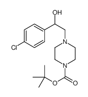 4-[2-(4-氯-苯基)-2-羟基-乙基]-哌嗪-1-羧酸叔丁基酯结构式