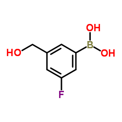 3-Fluoro-5-(hydroxyMethyl)phenylboronic Acid Structure