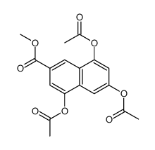 Methyl 4,6,8-triacetoxy-2-naphthoate Structure