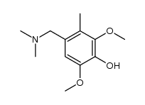 4-[(dimethylamino)methyl]-2,6-dimethoxy-3-methylphenol Structure
