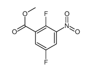 methyl 2,5-difluoro-3-nitrobenzoate structure