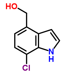 (7-Chloro-1H-indol-4-yl)methanol Structure
