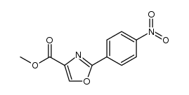 2-(4-硝基苯基)噁唑-4-甲酸甲酯结构式