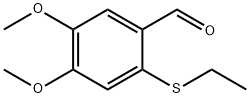 2-(Ethylthio)-4,5-dimethoxy-benzaldehyde结构式