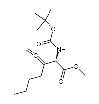 methyl (2R)-3-butyl-2-[(tert-butyloxycarbonyl)amino]penta-3,4-dienoate Structure