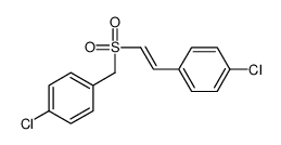 1-chloro-4-[2-(4-chlorophenyl)ethenylsulfonylmethyl]benzene Structure