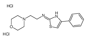 N-(2-morpholin-4-ylethyl)-4-phenyl-1,3-thiazol-2-amine,dihydrochloride Structure