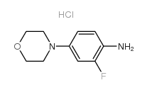 2-Fluoro-4-morpholinoaniline Hydrochloride Structure