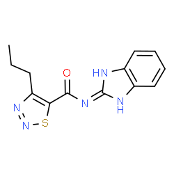 N-(1,3-dihydro-2H-benzimidazol-2-ylidene)-4-propyl-1,2,3-thiadiazole-5-carboxamide Structure