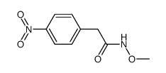N-methoxy-2-(4-nitrophenyl)acetamide结构式