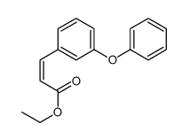 ethyl 3-(3-phenoxyphenyl)prop-2-enoate结构式