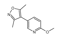 2-methoxy-5-(1-methyl-1H-pyrazol-4-yl)-pyridine结构式
