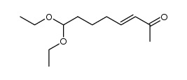 8,8-diethoxy-trans-3-octen-2-one Structure