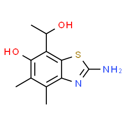 7-Benzothiazolemethanol,2-amino-6-hydroxy--alpha-,4,5-trimethyl- Structure