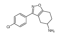 3-(4-chlorophenyl)-4,5,6,7-tetrahydro-1,2-benzoxazol-5-amine结构式