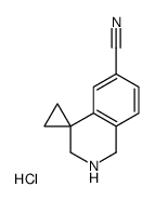 2',3'-dihydro-1'H-spiro[cyclopropane-1,4'-isoquinoline]-6'-carbonitrile hydrochloride结构式