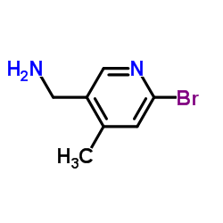C-(6-Bromo-4-Methyl-pyridin-3-yl)-Methylamine结构式