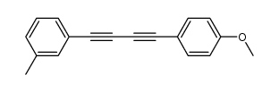 1-(4-(4-methoxyphenyl)buta-1,3-diynyl)-3-methylbenzene结构式