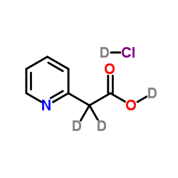 2-(Pyridin-2-yl)acetic acid-d2 hydrochloride结构式