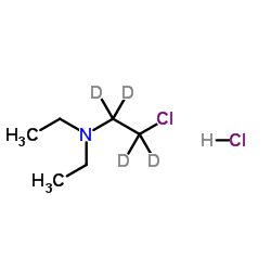 2-Chloro-N,N-diethyl(2H4)ethanamine hydrochloride (1:1)结构式