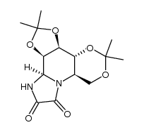 (3aS,3bR,7aR,11aR,11bR)-2,2,5,5-tetramethyltetrahydro-3aH-[1,3]dioxino[4,5-e][1,3]dioxolo[4,5-c]imidazo[1,2-a]pyridine-9,10(3bH,11bH)-dione Structure