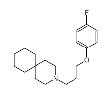 3-[3-(p-Fluorophenoxy)propyl]-3-azaspiro[5.5]undecane结构式