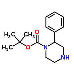 S-1-Boc-2-phenylpiperazine structure