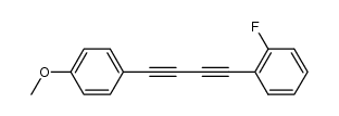 1-fluoro-2-(4-(4-methoxyphenyl)buta-1,3-diynyl)benzene Structure