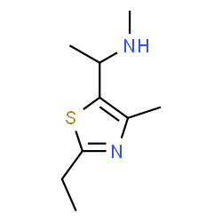 1-(2-Ethyl-4-methyl-1,3-thiazol-5-yl)-N-methylethanamine Structure