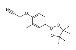 2-(2,6-Dimethyl-4-(4,4,5,5-tetramethyl-1,3,2-dioxaborolan-2-yl)phenoxy)acetonitrile picture