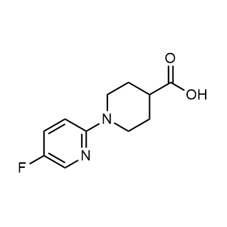 1-(5-氟吡啶-2-基)哌啶-4-羧酸结构式