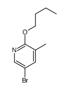 5-Bromo-2-butoxy-3-methylpyridine Structure