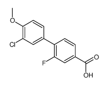 4-(3-chloro-4-methoxyphenyl)-3-fluorobenzoic acid结构式