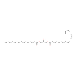 1-Palmitoyl-3-Linolenoyl-rac-glycerol结构式