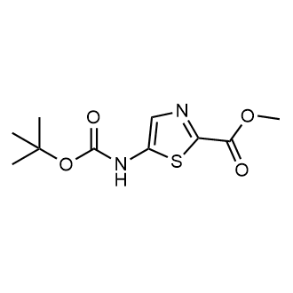 Methyl 5-((tert-butoxycarbonyl)amino)thiazole-2-carboxylate Structure