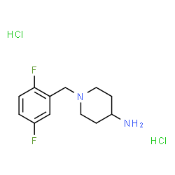 1-(2,5-Difluorobenzyl)piperidin-4-aminedihydrochloride结构式