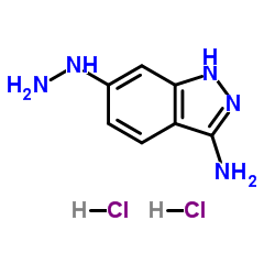 6-Hydrazino-1H-indazol-3-amine dihydrochloride结构式