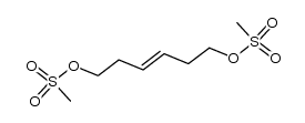 (3E)-1,6-bismethanesulfonyloxy-3-hexene结构式