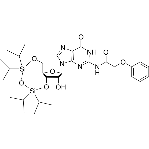 3',5'-O-(1,1,3,3-Tetraisopropyl-1,3-disiloxanediyl)uridine Structure