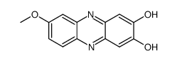 2,3-dihydroxy-6-methoxyphenazine Structure