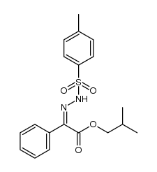 (Z)-isobutyl 2-phenyl-2-(2-tosylhydrazono)acetate Structure