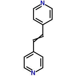 1,2-二(4-吡啶基)乙烯结构式