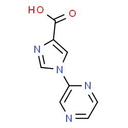 1-(Pyrazin-2-yl)-1H-imidazole-4-carboxylic acid结构式