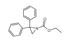 ethyl 2,2-diphenylaziridine-1-carboxylate结构式