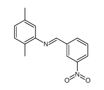 N-(2,5-dimethylphenyl)-1-(3-nitrophenyl)methanimine结构式